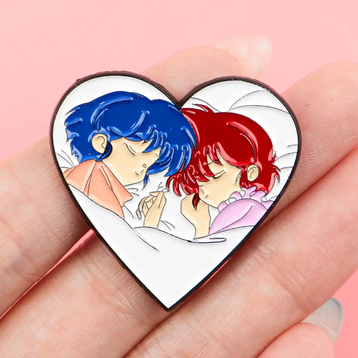 Japanese Anime Ranma Enamel Pin Girls Women's Brooch for Clothes Lapel Pins Manga Badges for Backpack Accessories Gifts