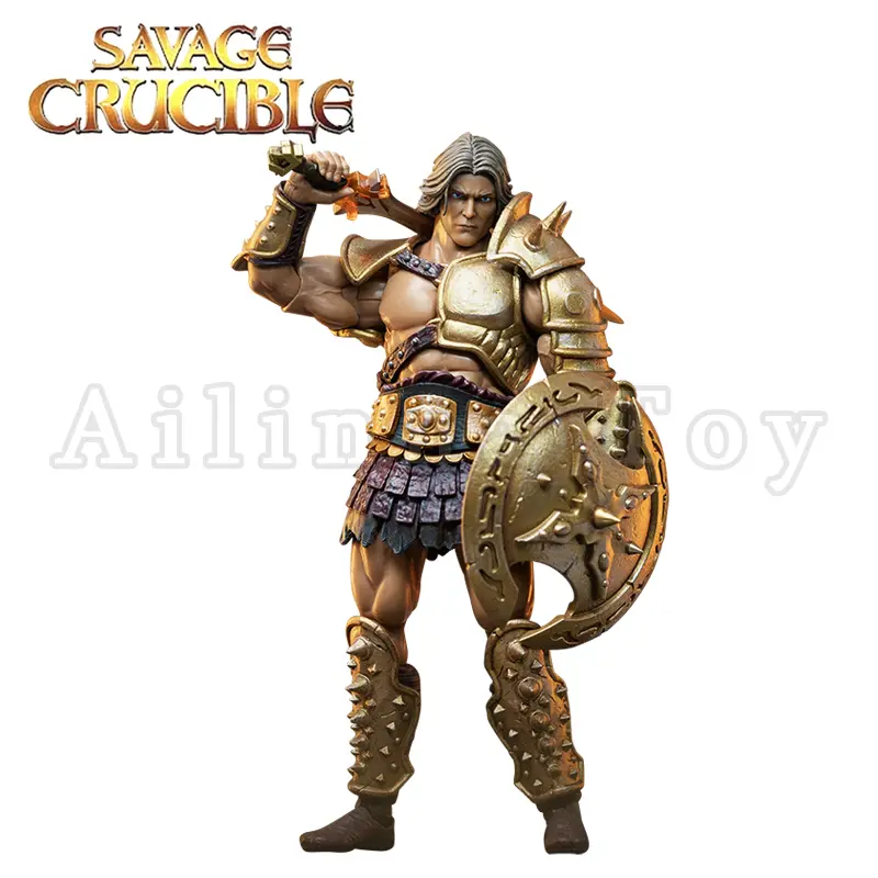 Harbinger Studios 1/12 7inch Action Figure Savage Crucible Wave 2 Jaeger Nashom Krieger Whoman Barbarian Anime Model For Gift