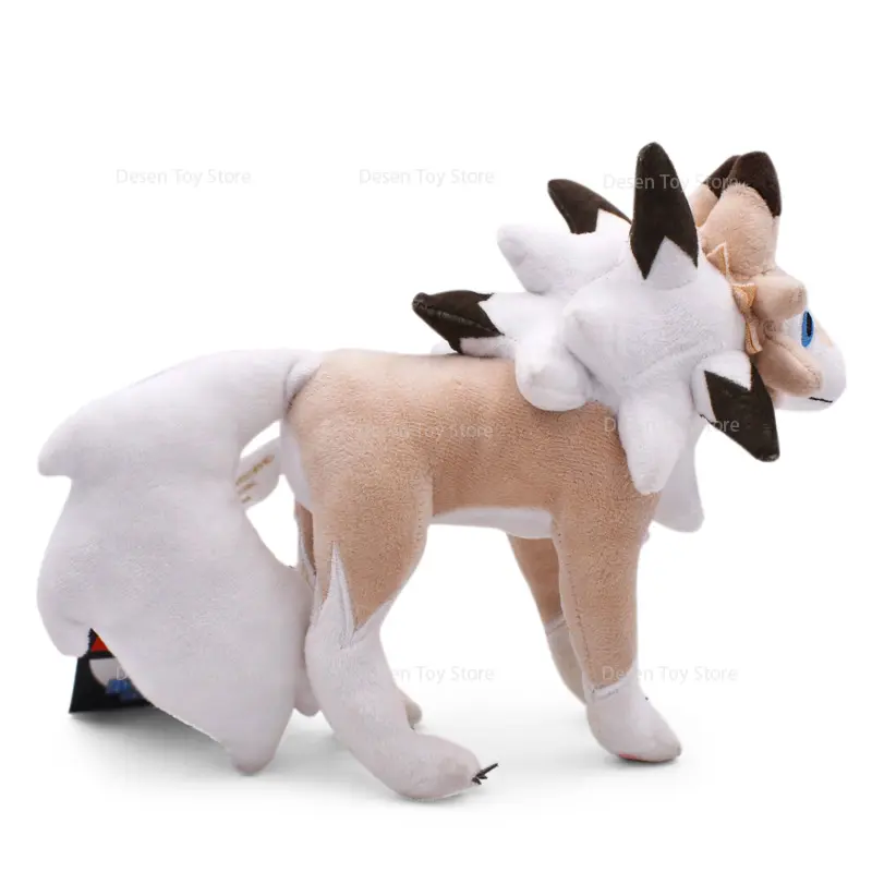5 Styles Pokemon Plush Midday Form LycanrocMidnight Lycanroc Shiny Lycanroc Soft Stuffed Toy Dolls Christmas Gifts