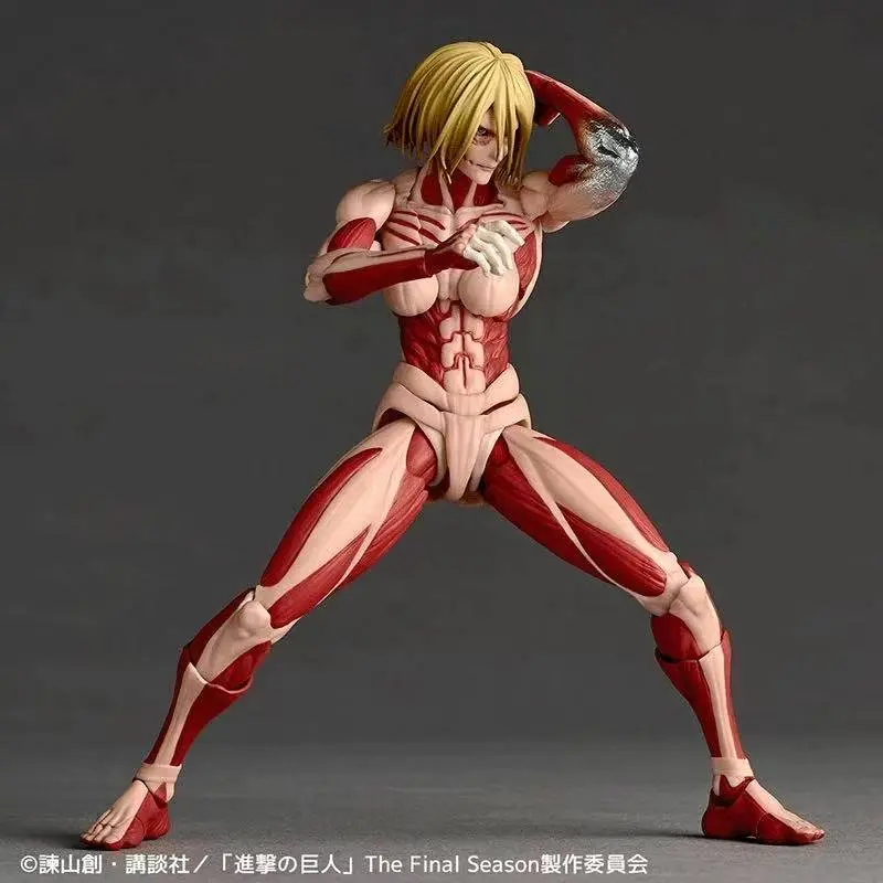 【Shipped within 24 hours of purchase】Original Kaiyodo Attack on Titan Amazing Yamaguchi Revoltech NR068 Female Titan Annie