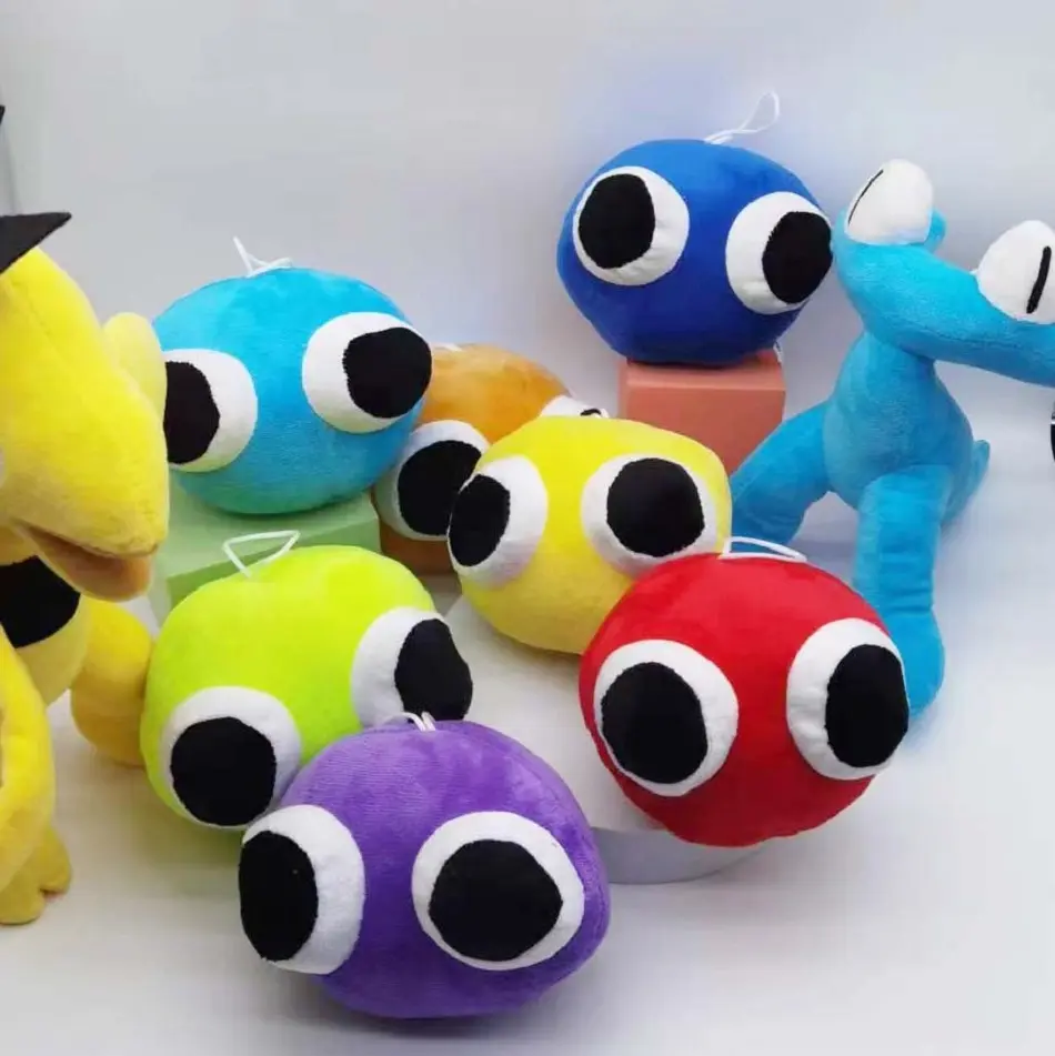 Rainbow FriendsAnt Head Plush Toys Animation Kawaii Monster Stuffed Doll Role Cartoon Game Toys For Children Christmas Gifts