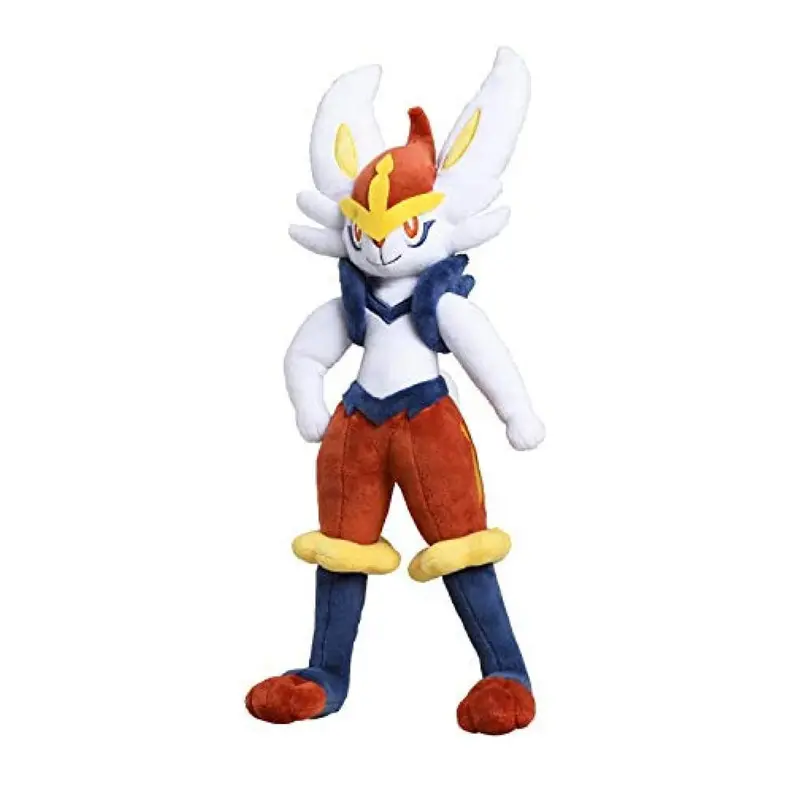 Pokémon Sword and Shield Scorbunny Evolution Raboot Cinderace Plush Toys Stuffed Doll Kawaii Rabbit Kids Christmas Gifts