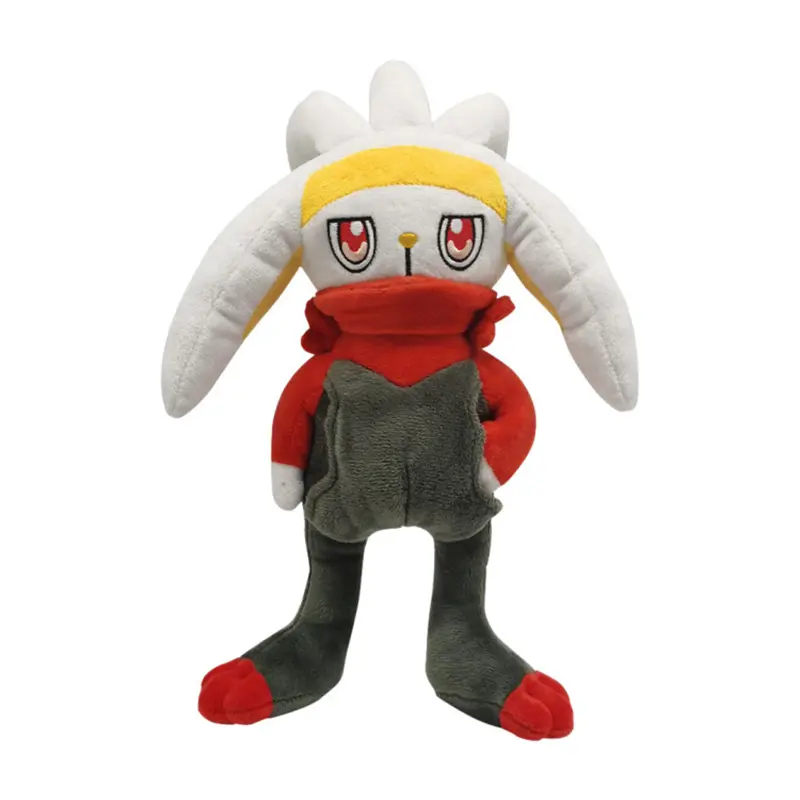 Pokémon Sword and Shield Scorbunny Evolution Raboot Cinderace Plush Toys Stuffed Doll Kawaii Rabbit Kids Christmas Gifts
