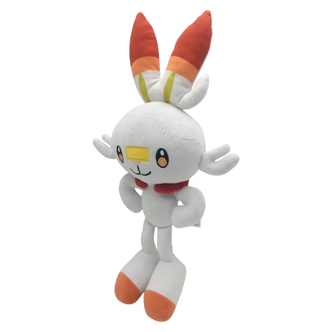 Pokémon Sword and Shield Scorbunny Evolution Raboot Cinderace Plush Toys Stuffed Doll Kawaii Rabbit Kids Christmas Gifts