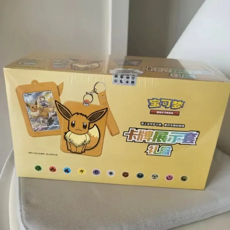 100% Original Pokemon Eevee Trading Card Game PTCG Simplified Chinese Version Box Children Birthday Gift Toys Cards