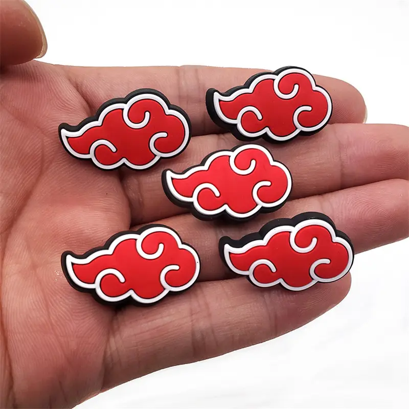 1Pcs Naruto Series Shoes Charms Accessories Kids Garden PVC Shoe Buckle Decorations Fit Shoe Charms Xmas Gifts