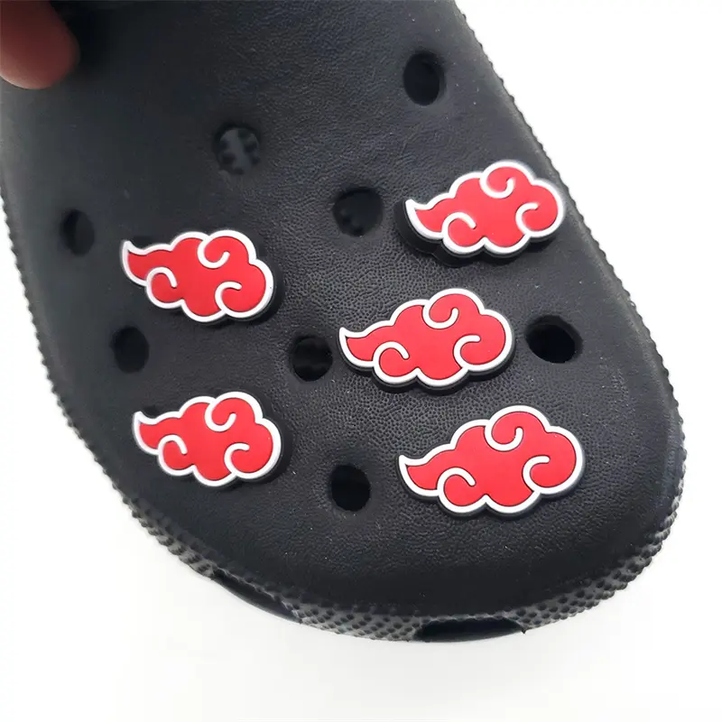 1Pcs Naruto Series Shoes Charms Accessories Kids Garden PVC Shoe Buckle Decorations Fit Shoe Charms Xmas Gifts