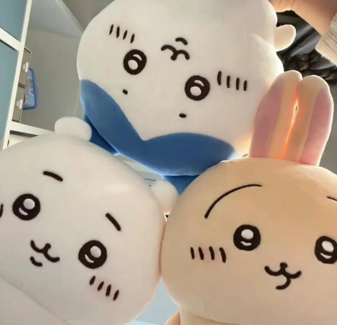 10CM Chiikawa Pajama Plush Pendant Keychain Cartoon Usagi Hachiware Usachi Doll Pendant Keychains Chiikawa Plush Doll Toys Gifts