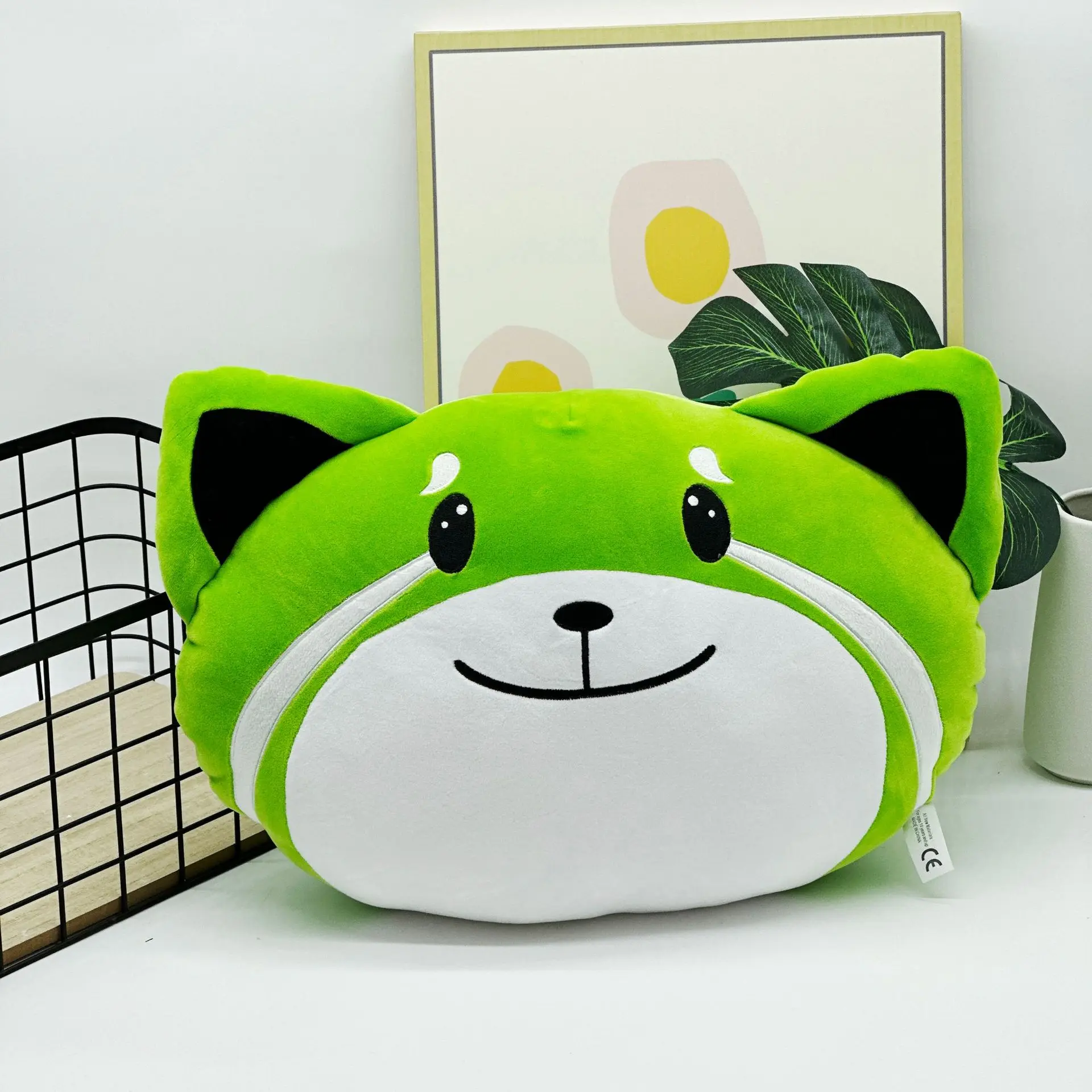 New 42cm The Weeknd Kiss Land Plush Toys Cartoon Cute Soft Stuffed Green Fox Pillow Dolls For Kid Birthday Christmas Gift