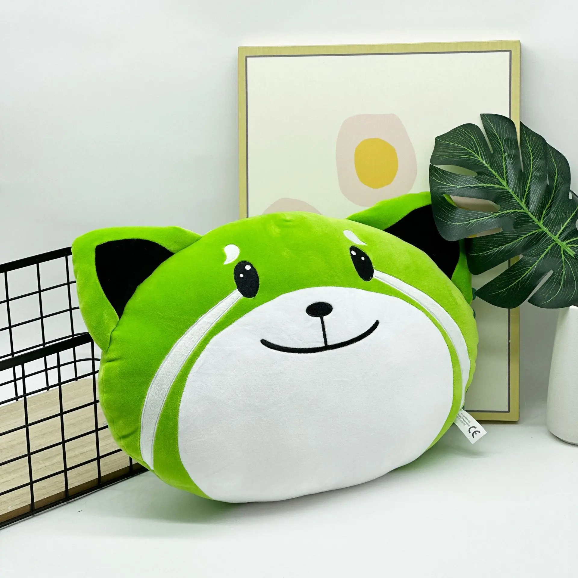 New 42cm The Weeknd Kiss Land Plush Toys Cartoon Cute Soft Stuffed Green Fox Pillow Dolls For Kid Birthday Christmas Gift