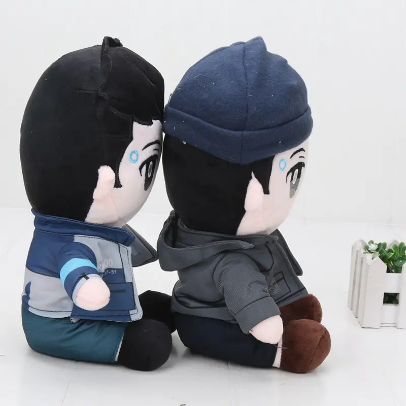 28cm Detroit Become Human Plush Doll Toys for Kids Connor RK800 Plush Doll Toys Game Cosplay Doll