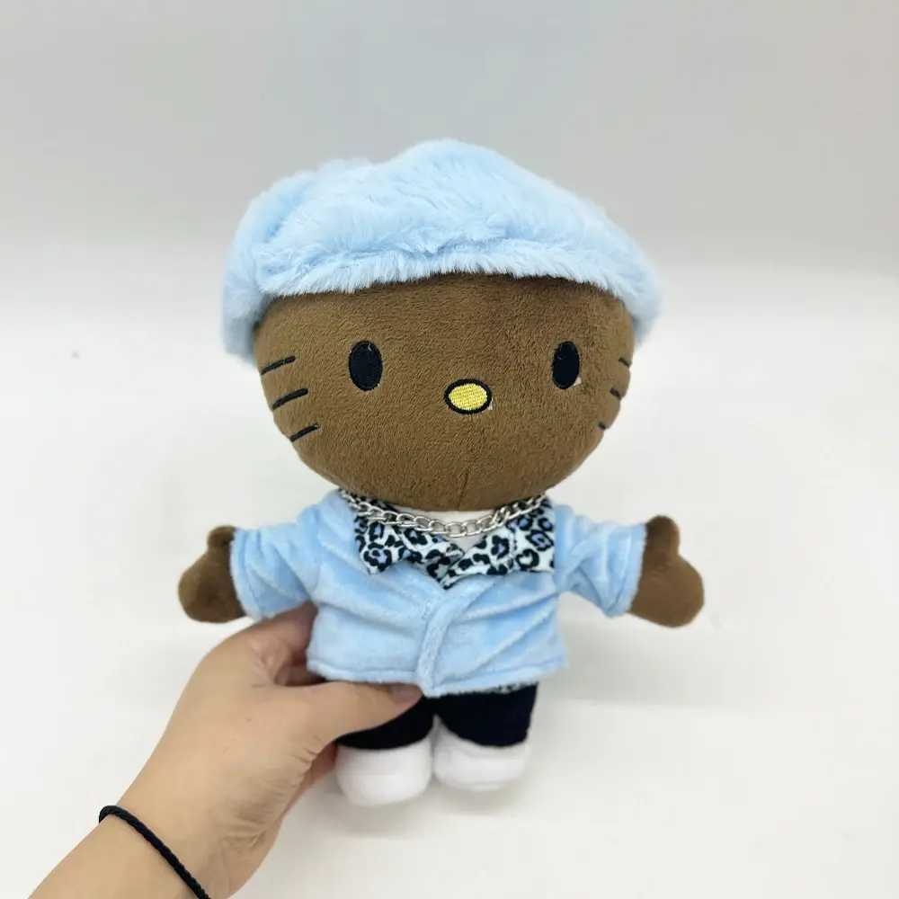 Tyler The Creator Hello Kitty with Blue Set Clothes Stuffed Plush Toys Fans Collect Gifts
