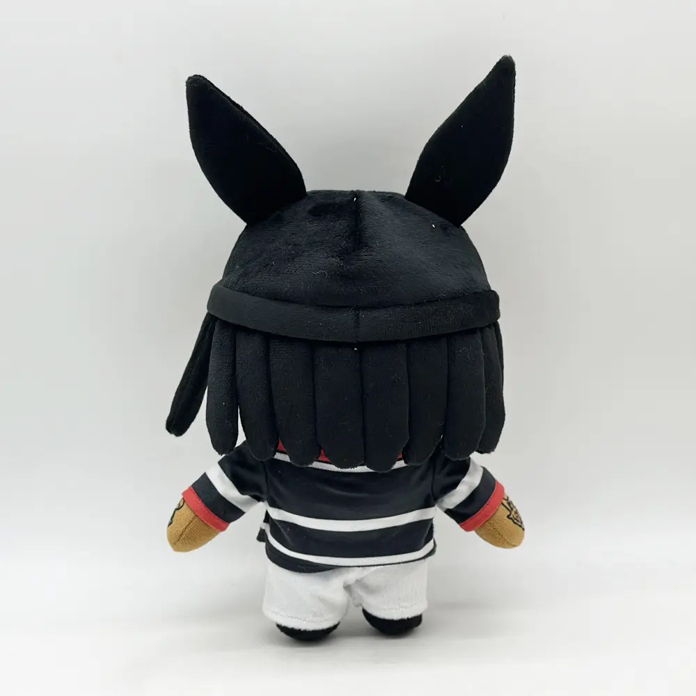 Hello Kitty Playboi Carti With Black Rabbit Hat Plush Doll Figure Stuffed Toys Cute Boys Girls Christmas Gift