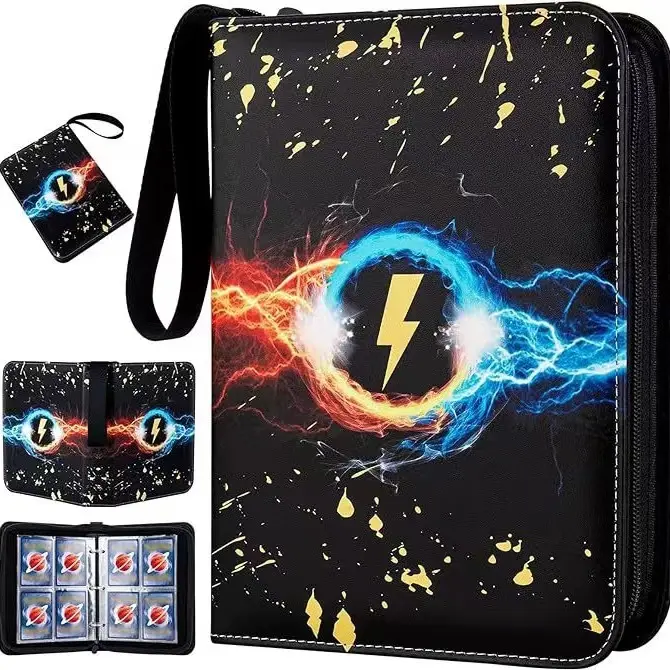 2025 New Binder 400pcs & 900pcs Card Album Collection Book Anime Figures Album Pu Zipper Photo Albums Children Gift