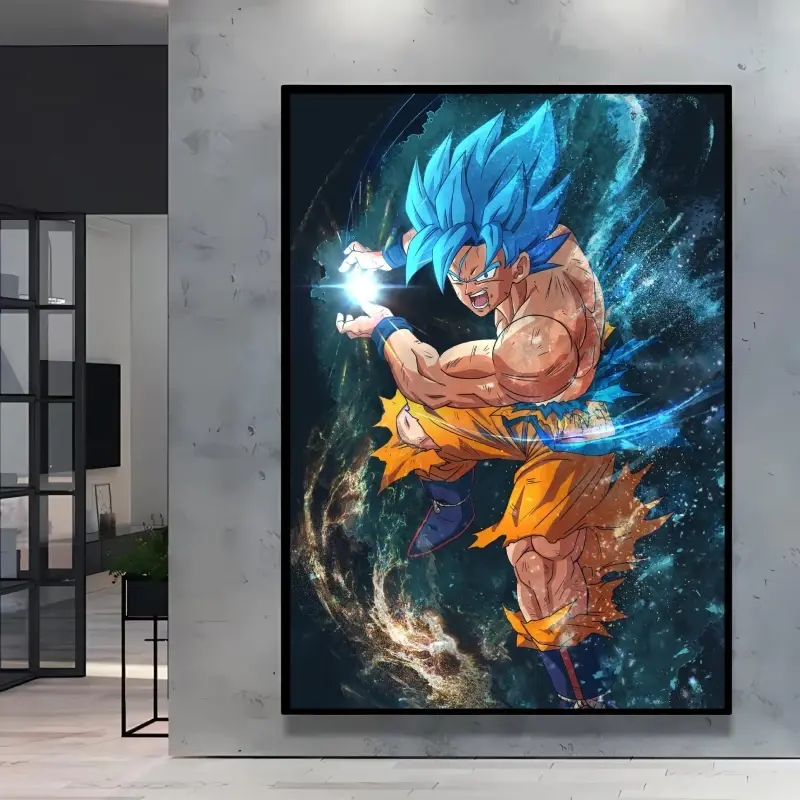 Canvas Printing Dragon Ball Anime Goku Room Home Picture Decor Gifts Prints Decoration Paintings Poster Cartoon Character