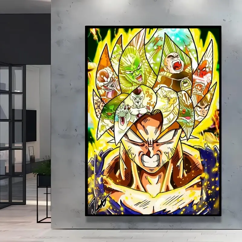 Canvas Printing Dragon Ball Anime Goku Room Home Picture Decor Gifts Prints Decoration Paintings Poster Cartoon Character