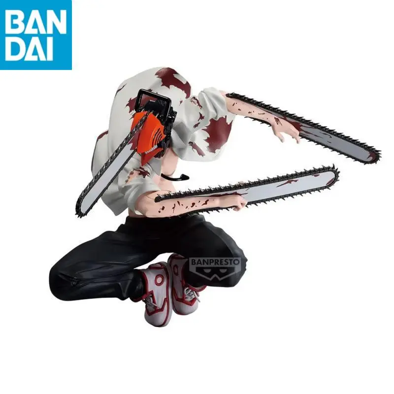 Genuine Bandai Namco Banpresto Chainsaw Man-II Vibration Stars Denji PVC Original BANPRESTO Figure Model Collector Toys Gifts