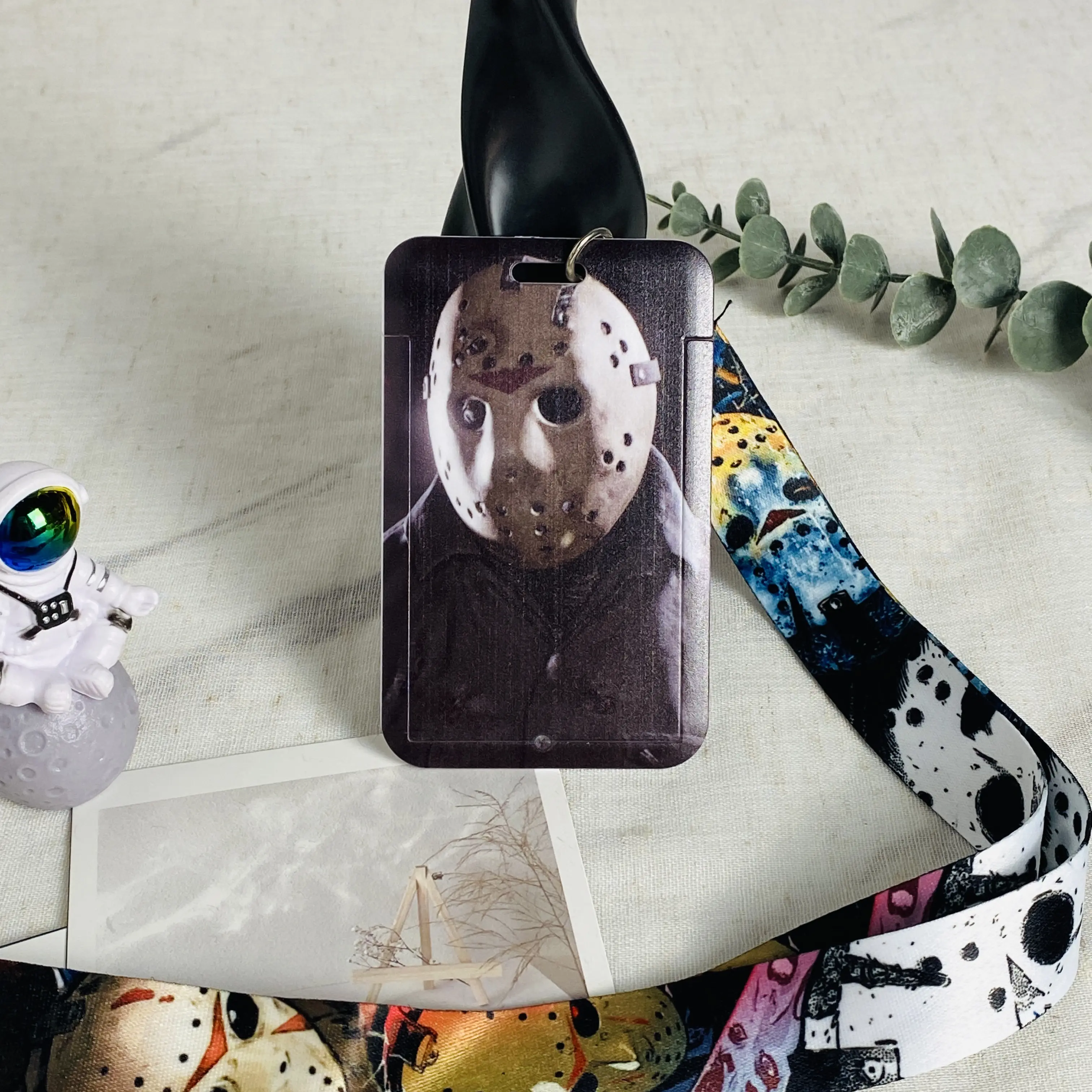 Wholesale Horror Movie Lanyards Keys Neck Strap Card Badge Gym Key Chain Lanyard Key Holder DIY Hang Rope Keyrings