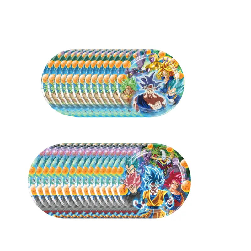 Goku Dragon Ball Z Cartoon Tableware Party Table7-inch 9-inch Plates Tissues Tablecloths Knives Forks Spoons Party Supplie