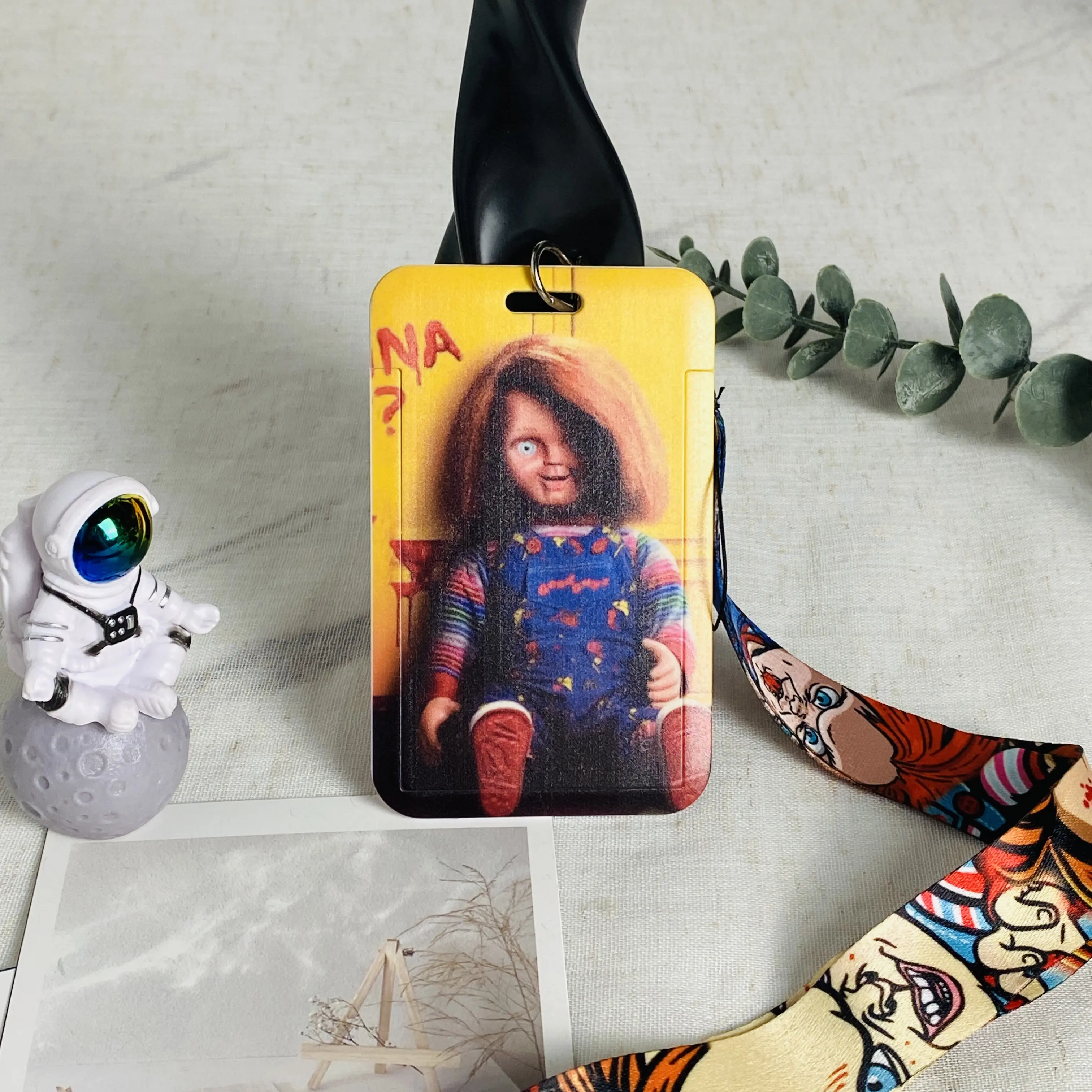 Wholesale Horror Movie Lanyards Keys Neck Strap Card Badge Gym Key Chain Lanyard Key Holder DIY Hang Rope Keyrings