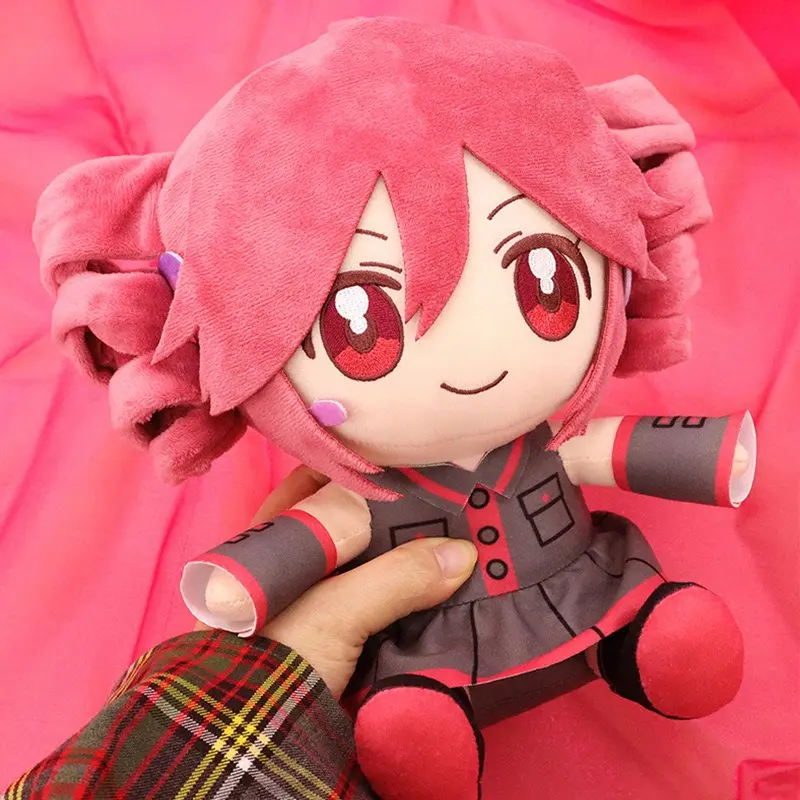 20cm New Anime Cartoon Virtual Singer Kasa Ne Teto Plush Doll Toy Girl Kawaii Sofa Pillow Ornaments Kimono Style Doll Cute Gift