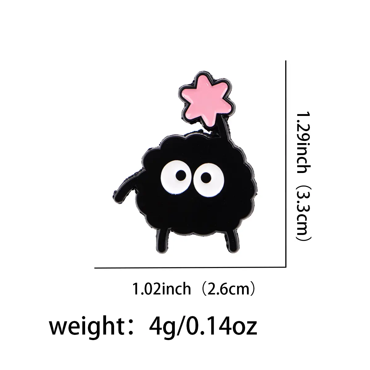 Cute Japanese Anime Black Elf Metal Badges Men Women Enamel Pins Lapel Pins for Backpack Brooch for Clothes Accessories Gifts