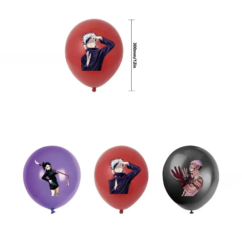 Hot Jujutsu Kaisen Birthday Party Decorations Anime Action Figures Periphery Gojo Satoru Itadori Yuji Diy Theme Party Supplies