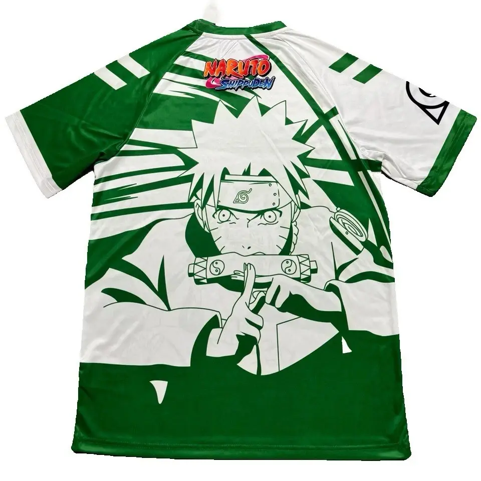 Retro Real Betis X NARUTO Special Edition Player Edition Men and Women Casual T-shirt Neutral T-shirt Quick Drying Breathable