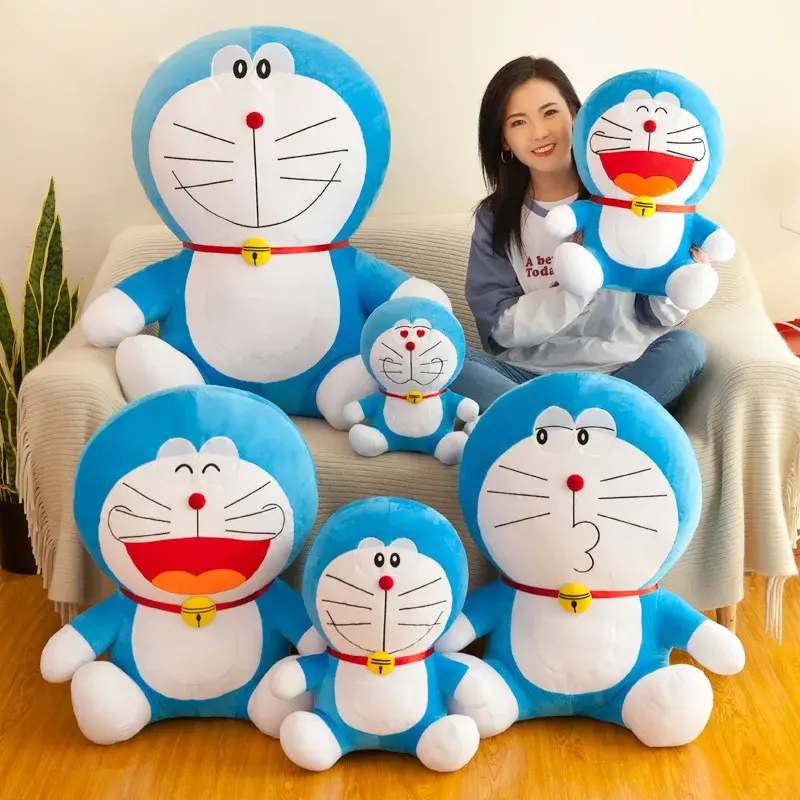 70cm Kawaii Doraemon Plush Toy Stand By Me Cute Stuffed Plushie Doll Cartoon Cat Animal Sofa Bed Pillow Toy Christmas Gifts Toys