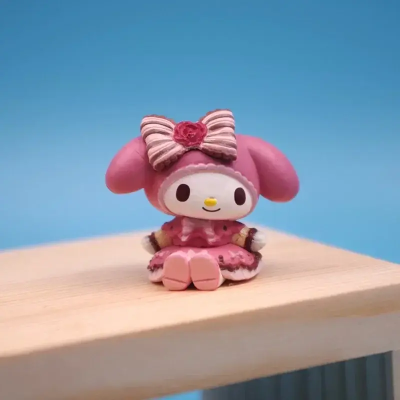 5Pcs Set Sanrio Anime Figure Doll 3-4cm Kawaii Kuromi Melody Model Accessories Children's Toys Gift Action Figures Hobbies Gifts