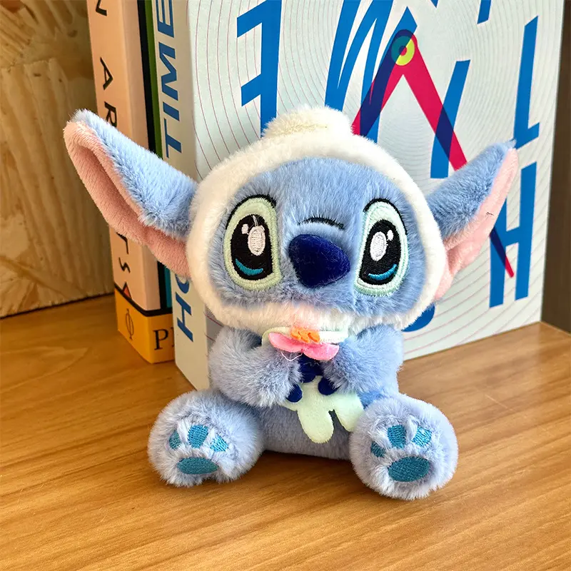 Cute cute love Stitch pendant cartoon plush toy doll bag bag ornament doll keychain rag doll holiday birthday gifts