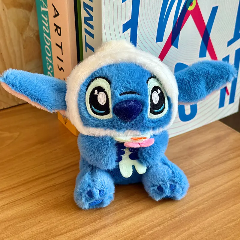 Cute cute love Stitch pendant cartoon plush toy doll bag bag ornament doll keychain rag doll holiday birthday gifts