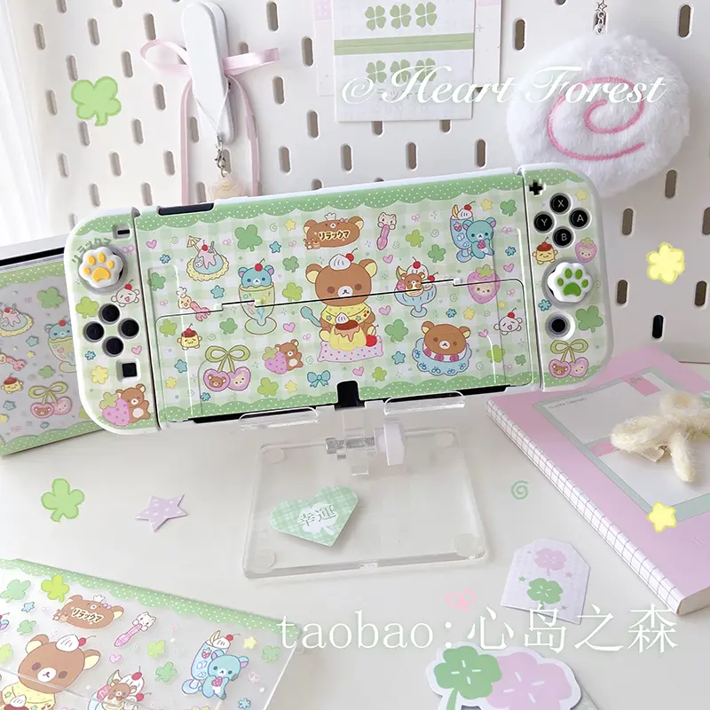 Original Design Lucky Rilakkuma Cute Switch Protective Case Oled Soft Shell Ns2 Anime Lite Handle Case Game Animation Peripheral