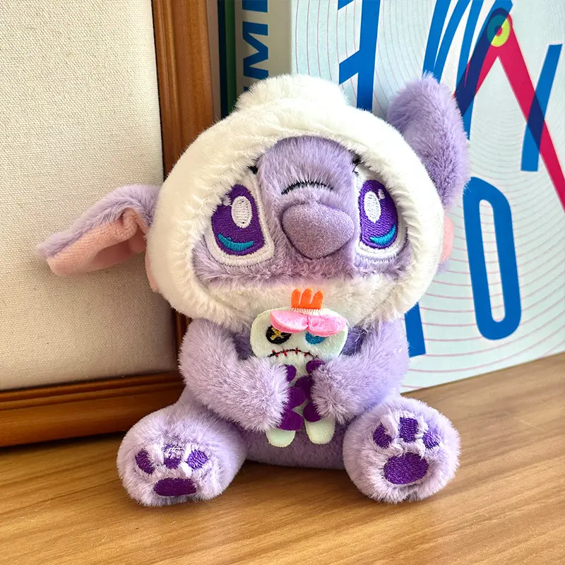 Cute cute love Stitch pendant cartoon plush toy doll bag bag ornament doll keychain rag doll holiday birthday gifts