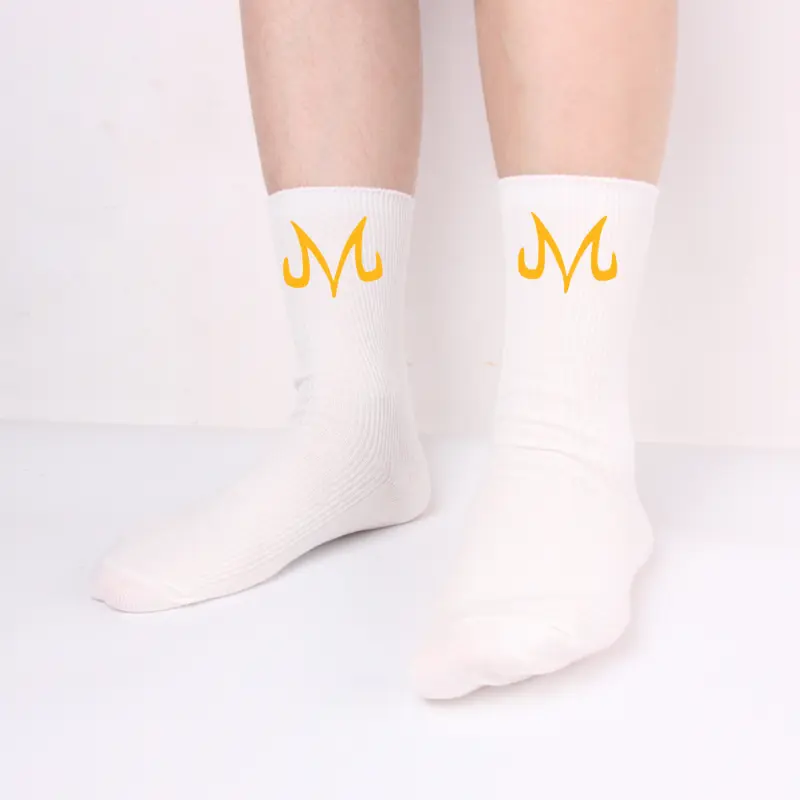 Dragon Ball Anime Majin Buu Long Socks Autumn Cute Cartoon Harajuku Cotton Socks Kawaii Long Stockings Knitted Socks Kids Gift