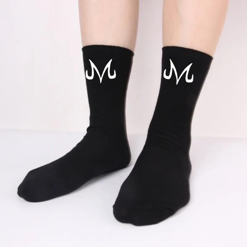 Dragon Ball Anime Majin Buu Long Socks Autumn Cute Cartoon Harajuku Cotton Socks Kawaii Long Stockings Knitted Socks Kids Gift