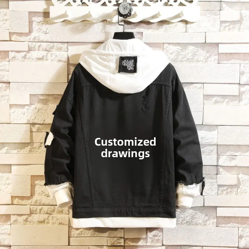 Customized Anime Peripheral Cartoon New Denim Jacket Top Couple Spring and Autumn Loose Casual Cooling Jacket Birthday Fan Gift