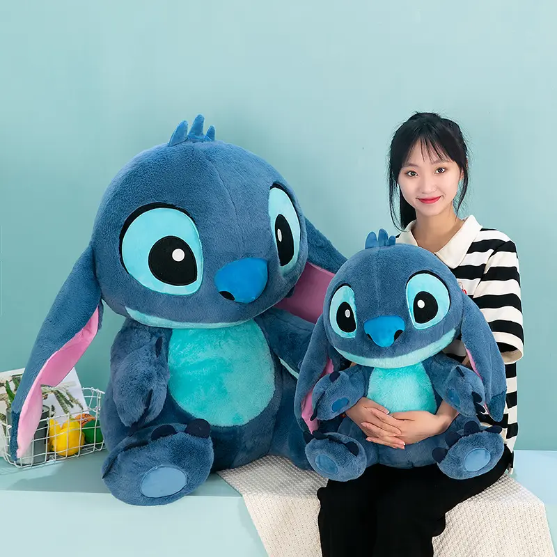 Disney Rabbit Hair Stitch Doll Plush Toy Cute Stuffed Doll Children's Pillow Birthday Gift