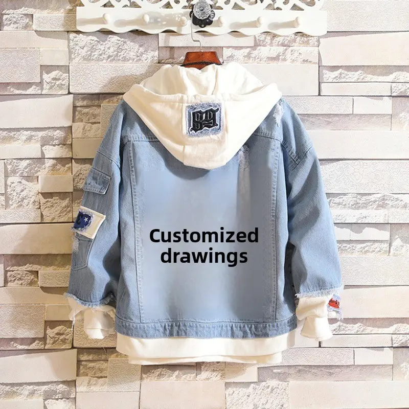 Customized Anime Peripheral Cartoon New Denim Jacket Top Couple Spring and Autumn Loose Casual Cooling Jacket Birthday Fan Gift