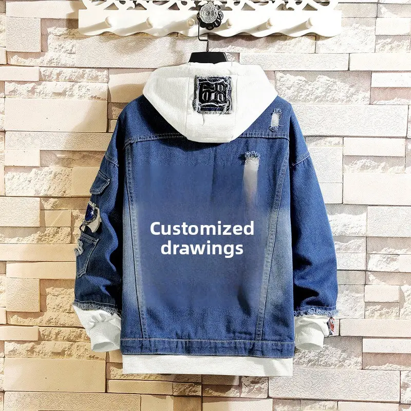 Customized Anime Peripheral Cartoon New Denim Jacket Top Couple Spring and Autumn Loose Casual Cooling Jacket Birthday Fan Gift