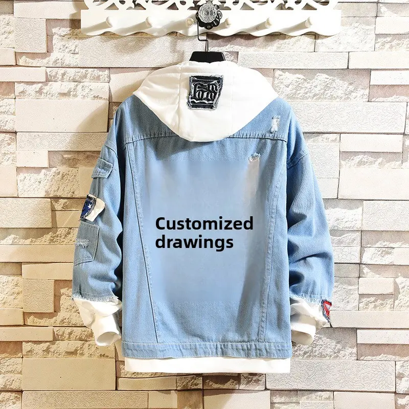 Customized Anime Peripheral Cartoon New Denim Jacket Top Couple Spring and Autumn Loose Casual Cooling Jacket Birthday Fan Gift