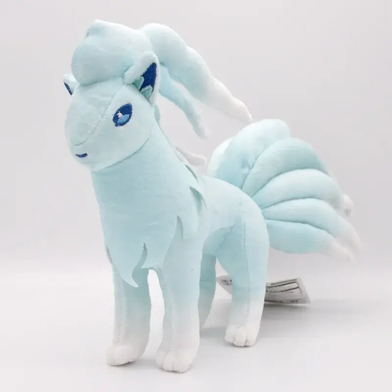 20/25cm Cartoon Pokemon Ninetales Plush Toys Alola Vulpix Plush Doll Soft Stuffed Sun Moon Nine Tails Fox Doll Kids Xmas Gift