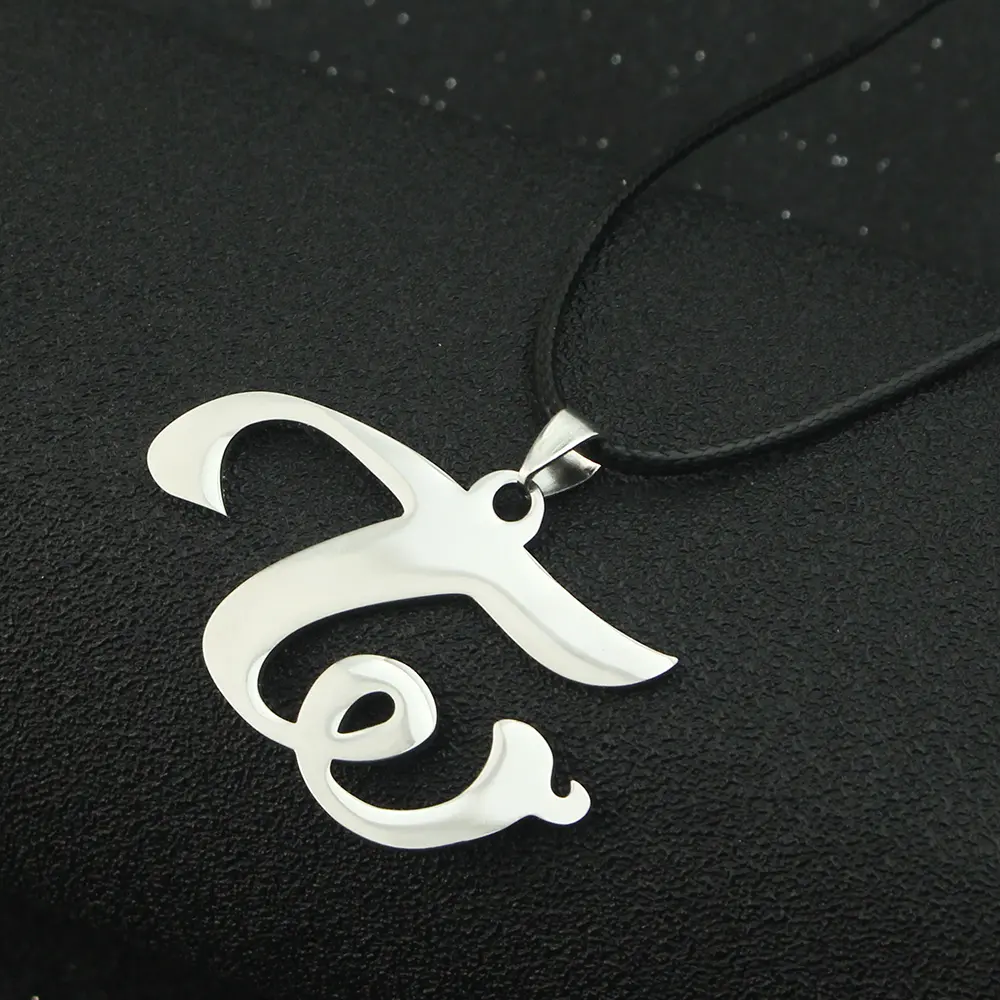 Kpop Group Twice W Logo Leather Titanium Steel Pendant Necklace For Women Jewelry Collares