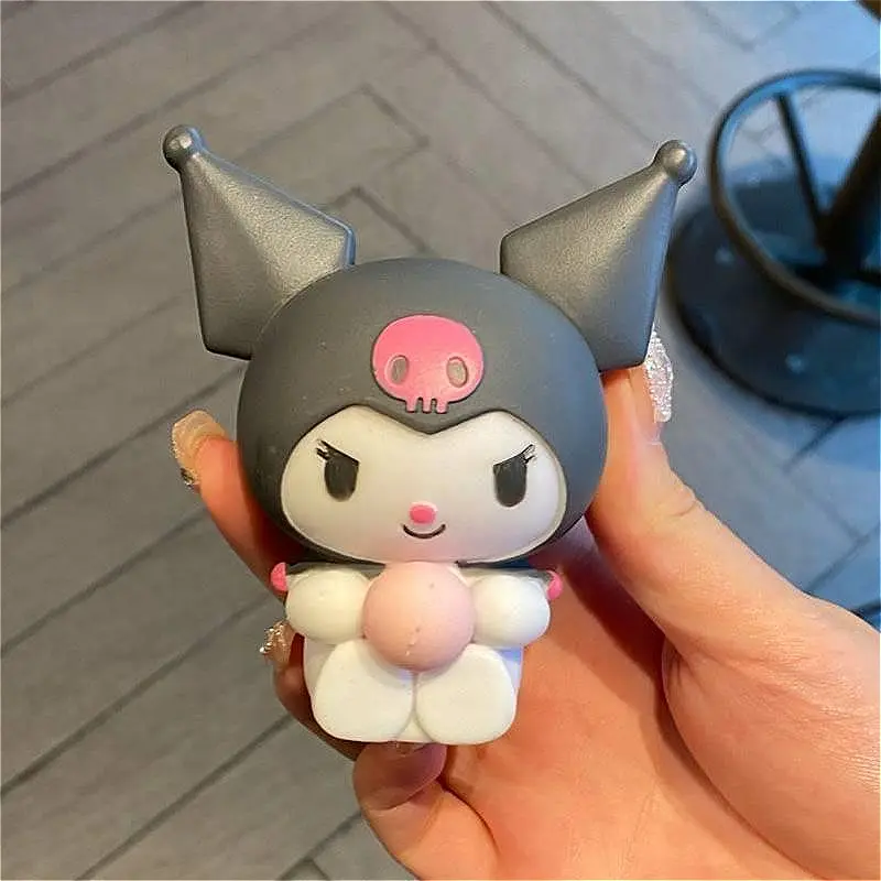 Sanrio Stress Relieving Toy Cartoon Kuromi Blows Bubbles Meleti Kawaii Pinch Music Doll Stress Relieving Tool Release Pinch Ball