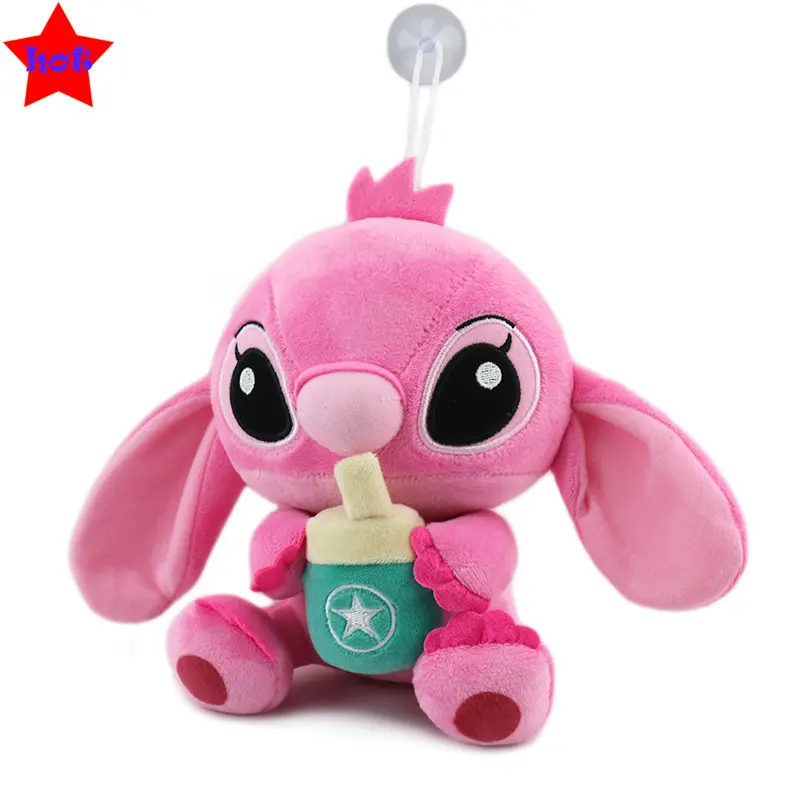 20cm Disney Lilo & Stitch Couple Models Cartoon Stuffed Plush Dolls Anime Plush Baby Toys Pendant Toys Girl Kids Birthday Gift