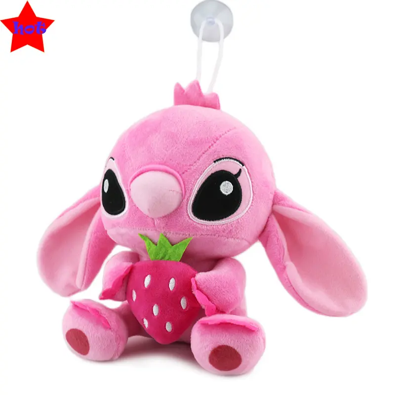 20cm Disney Lilo & Stitch Couple Models Cartoon Stuffed Plush Dolls Anime Plush Baby Toys Pendant Toys Girl Kids Birthday Gift