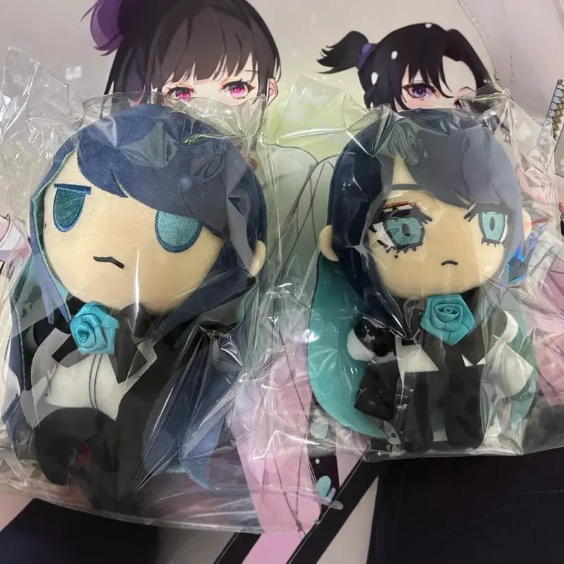 New 2PCS Ado Hibana Birthday Commemoration Plush Ado Usseewa Doll Stuffed Game Soft Pillow Doll Kawaii Room Decor Toy Kids Gift
