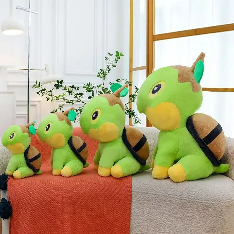 Anime The Pokemon Series Cute Figure Turtwig Doll Model Cartoon Pillow Toy for Kids Christmas Gift