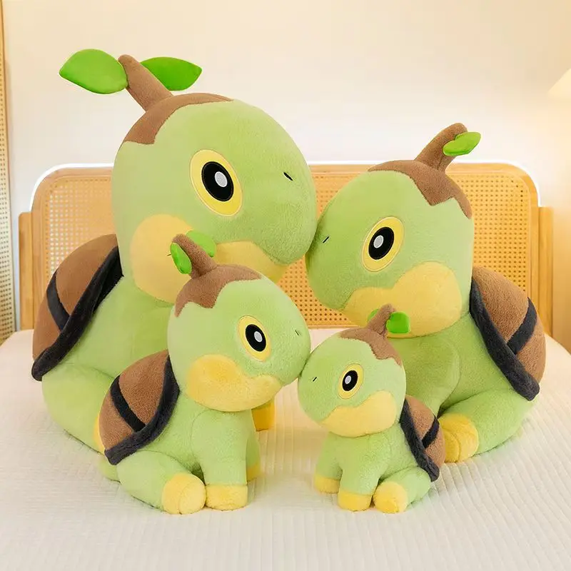 Anime The Pokemon Series Cute Figure Turtwig Doll Model Cartoon Pillow Toy for Kids Christmas Gift