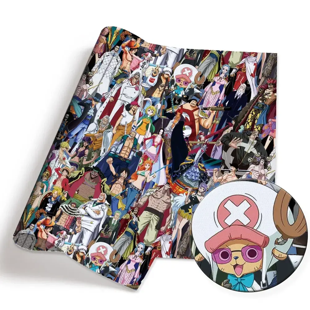 One Piece Anime peripherals Fabric 140*50cm DIY Sewing Patchwork Quilting Baby Dress Printed Fabric Fabric Sewing Kids